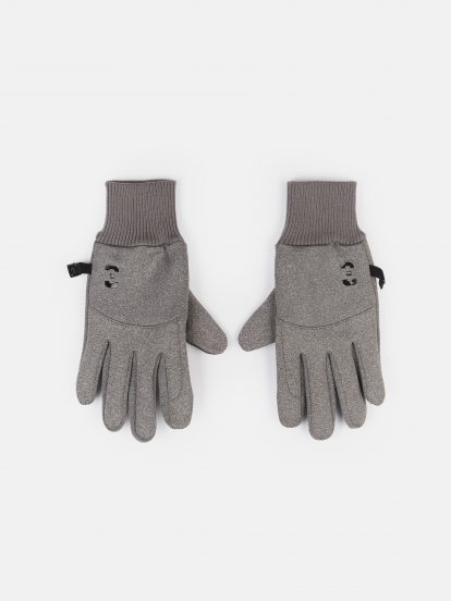 Žebrované rukavice bez prstů