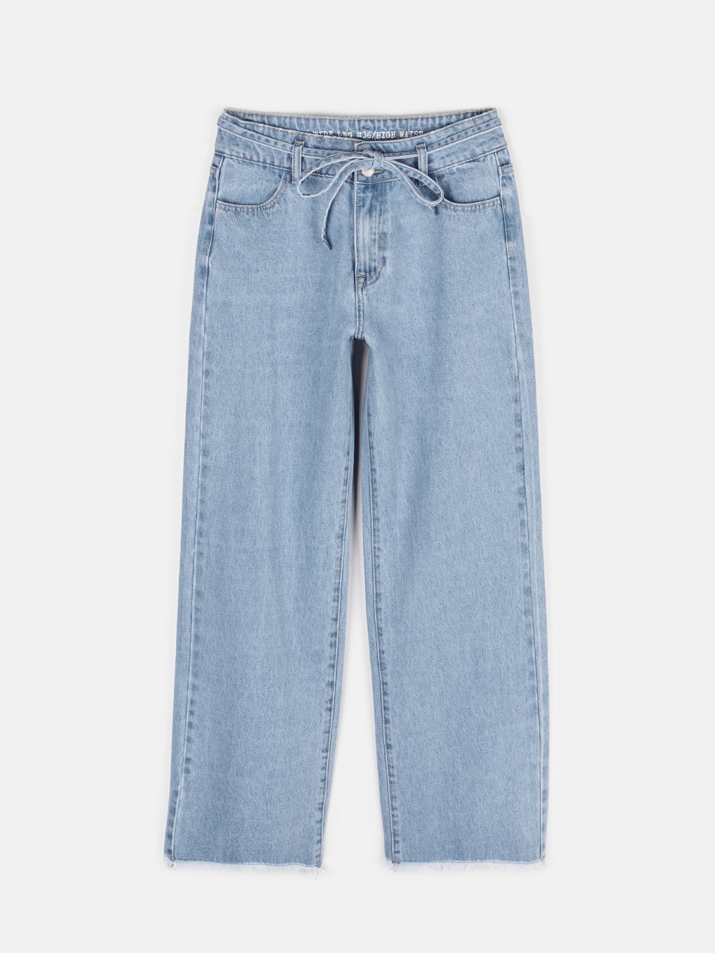Szerokie jeansy damskie basic