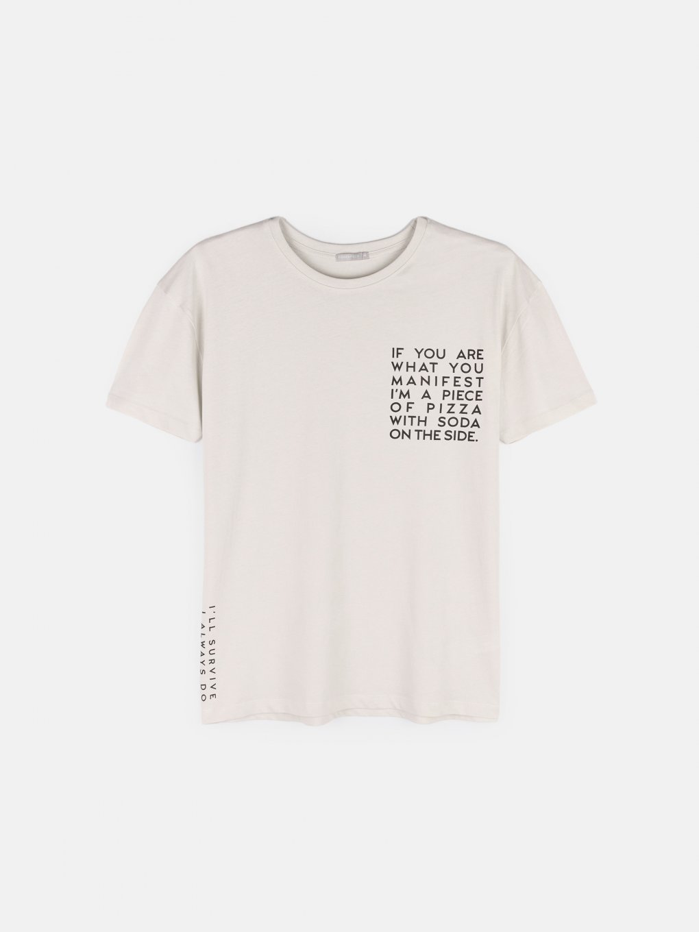 Oversized slogan print t-shirt