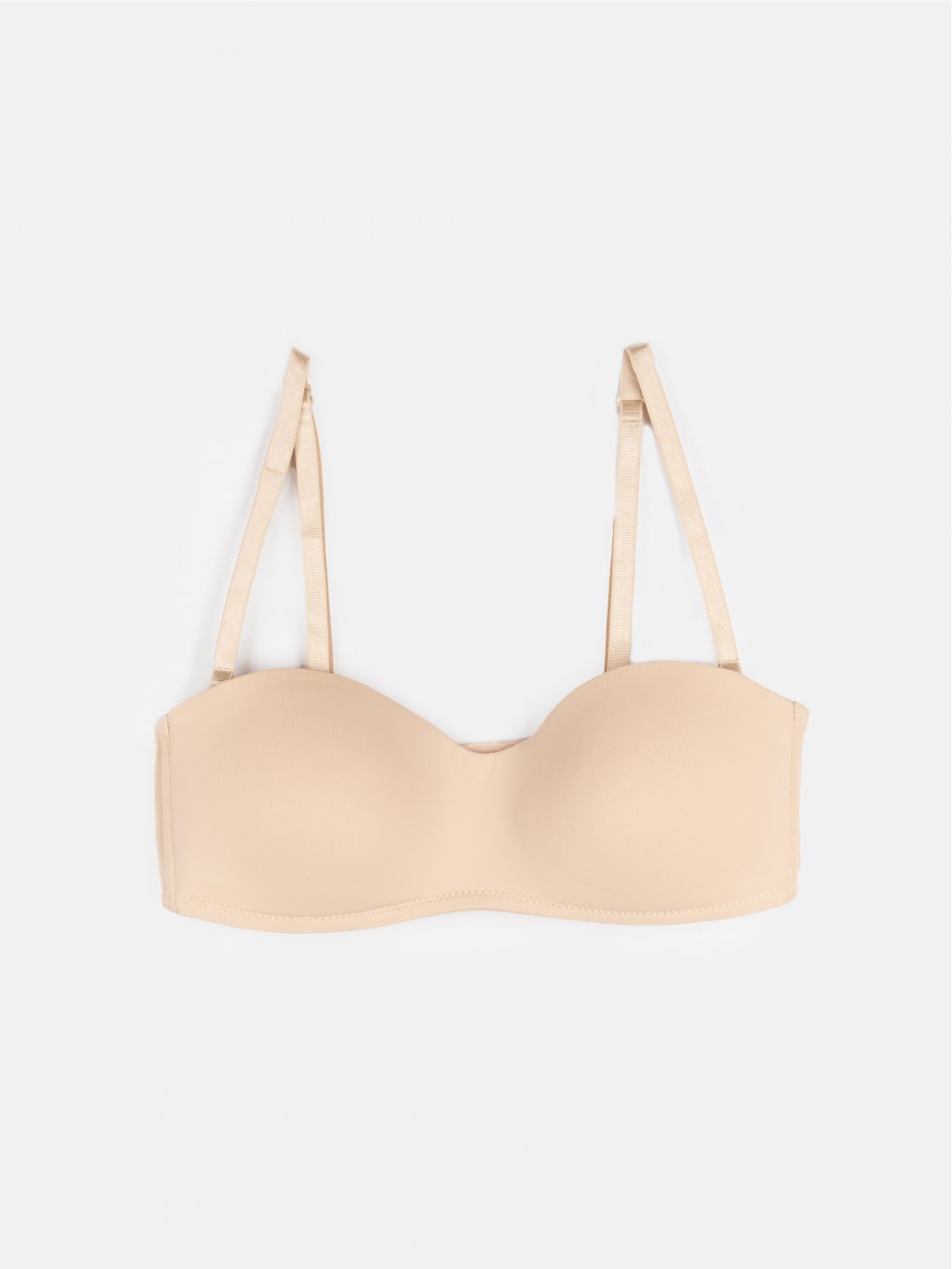 Padded bra with removable straps