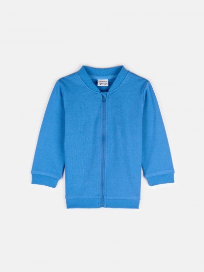 Basic baby zip-up sweatshirt