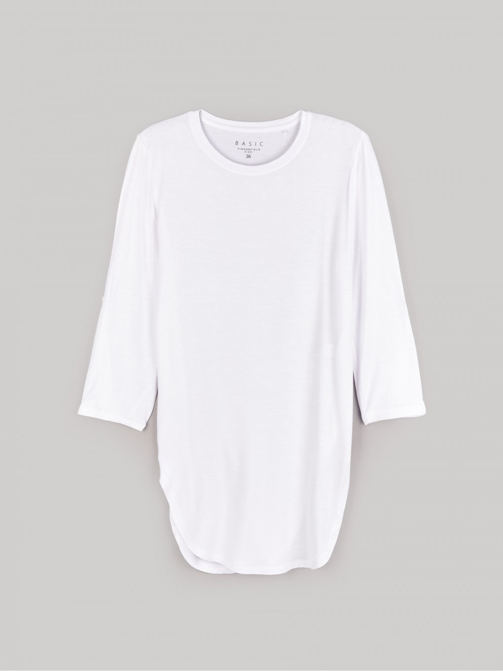Basic 3/4 sleeve longline t-shirt