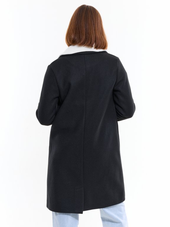 Základný kabát s dlhým rukávom dámsky