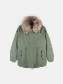 Winter parka with artificial fur