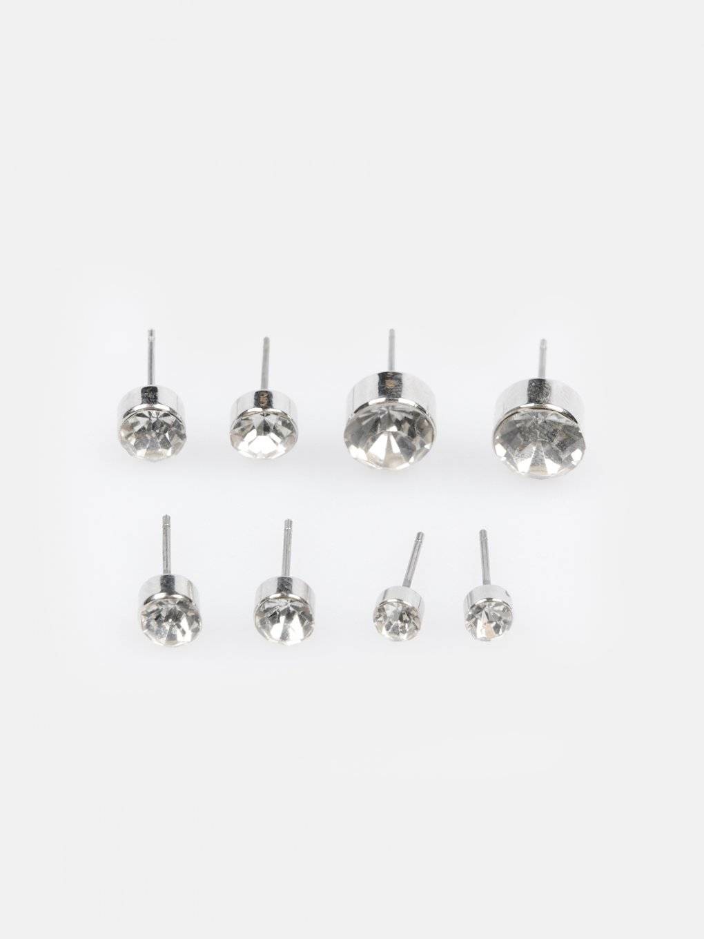 4-pack faux stone earrings
