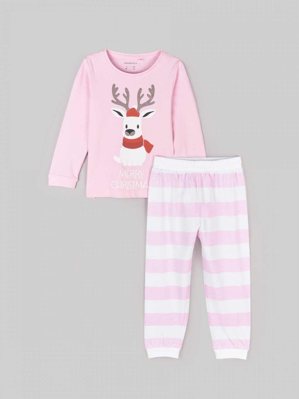 Cotton pyjama with christmas print