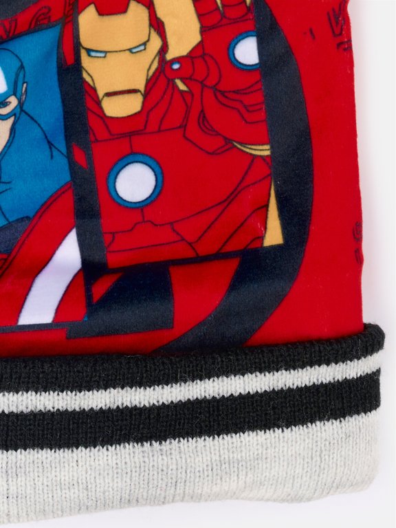 Set čepice a rukavice Avengers