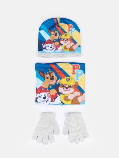 Set of cap, snood and gloves Paw Patrol