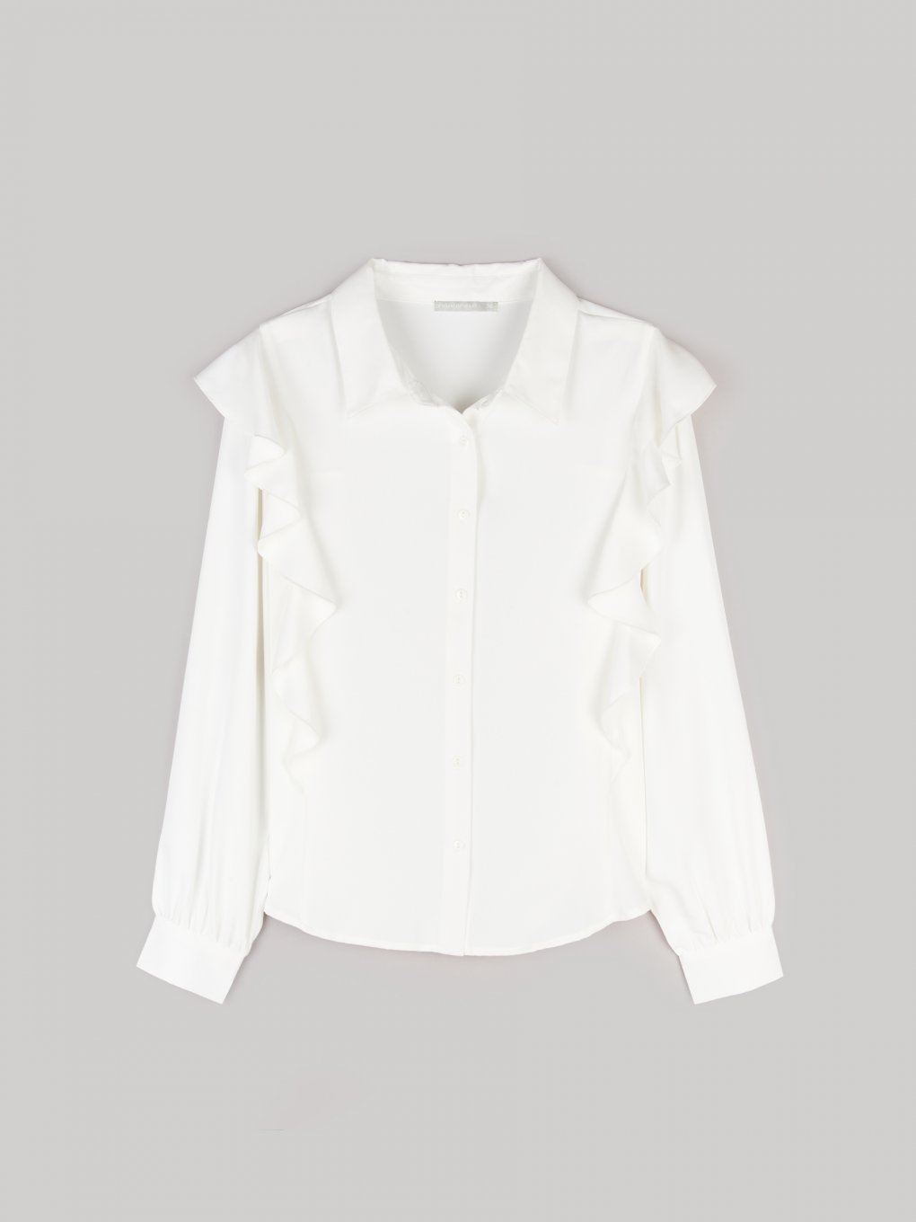 Ladies blouse with ruffles