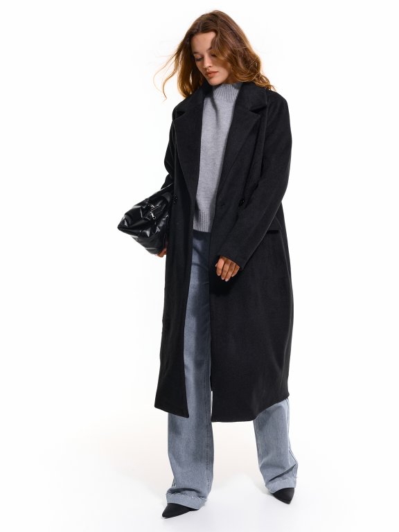 Oversized longline coat