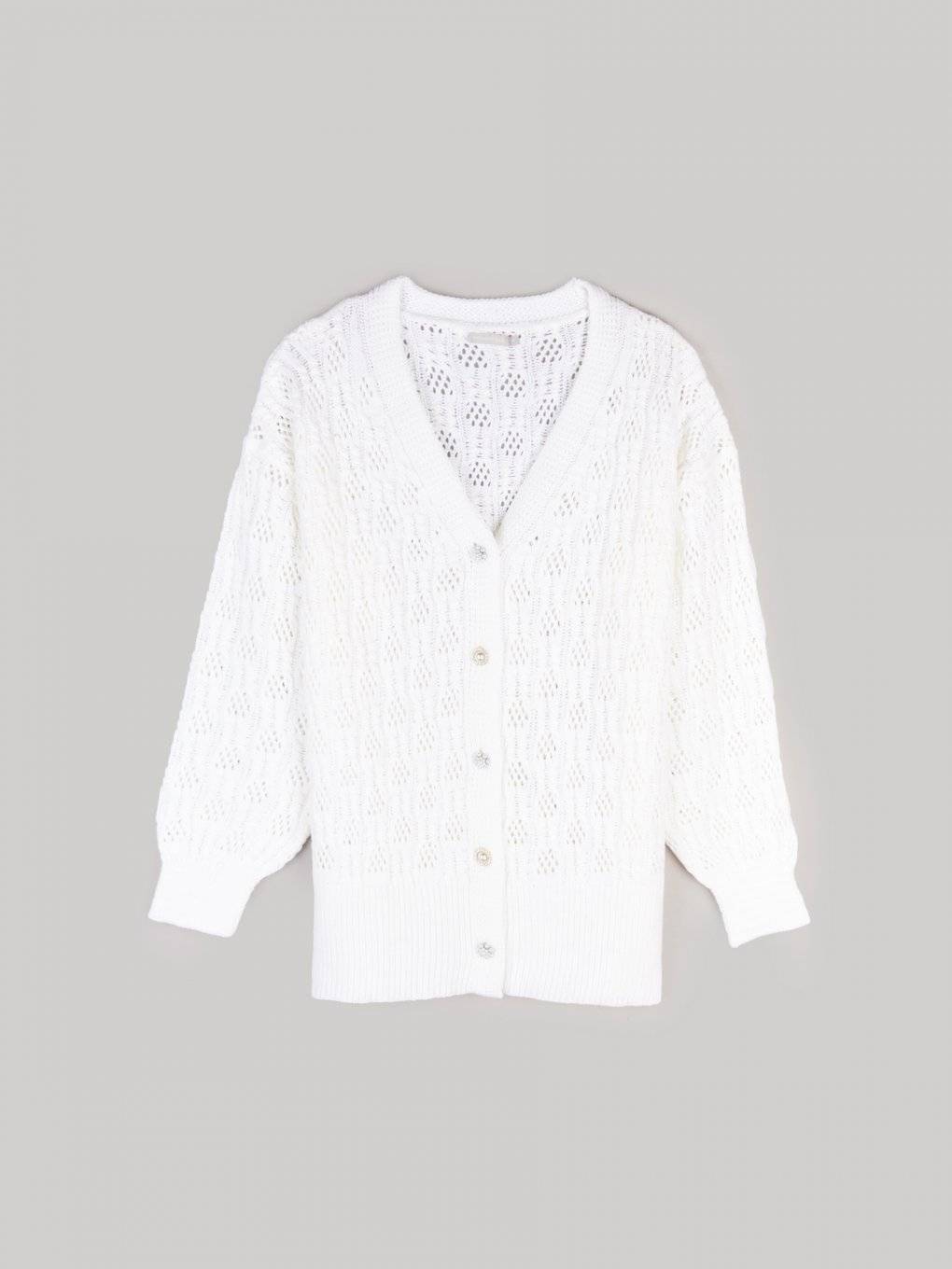 Cardigan with decorative buttons
