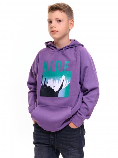 Oversize hoodie with print
