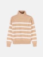 Striped rollneck sweater