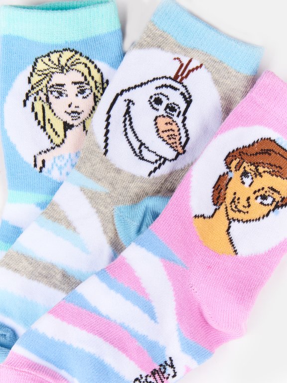 Belenie 3 párov ponožiek Frozen