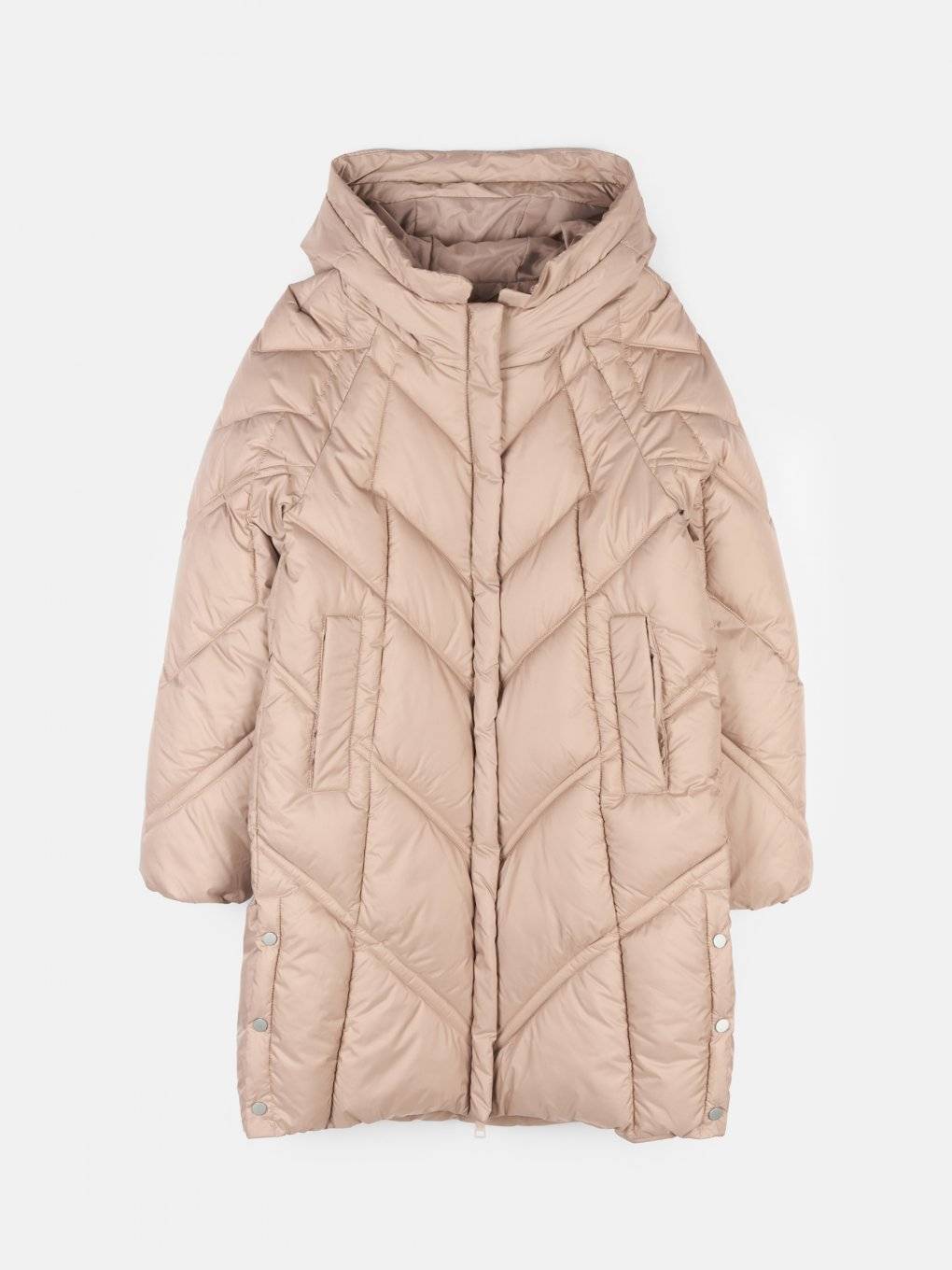 Long quilted padded jacket