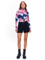 Soft printed roll neck