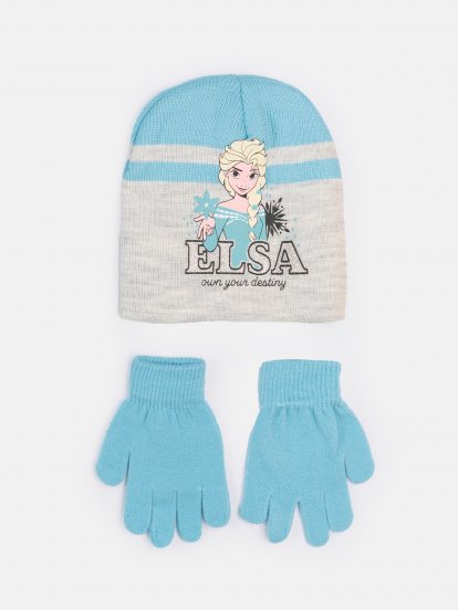 Set čepice a rukavice Frozen