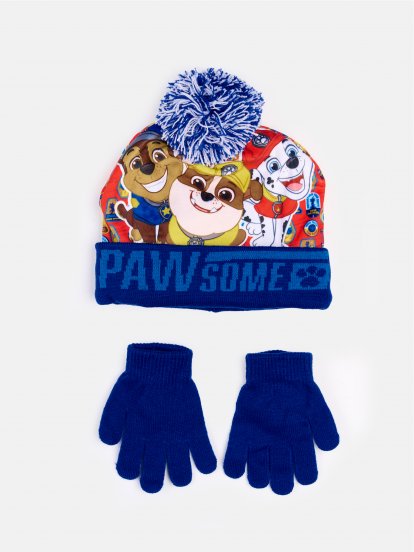 Set of cap and gloves Paw Patrol