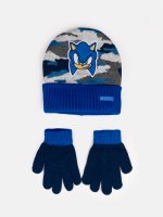 Zestaw czapki i rękawiczek Sonic