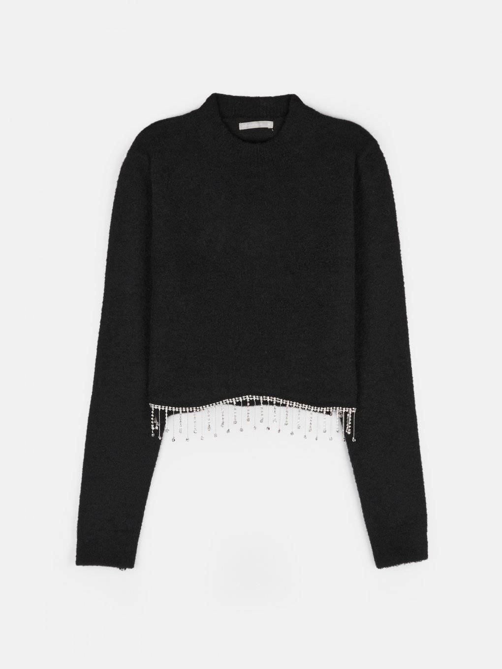 Cropped soft sweater