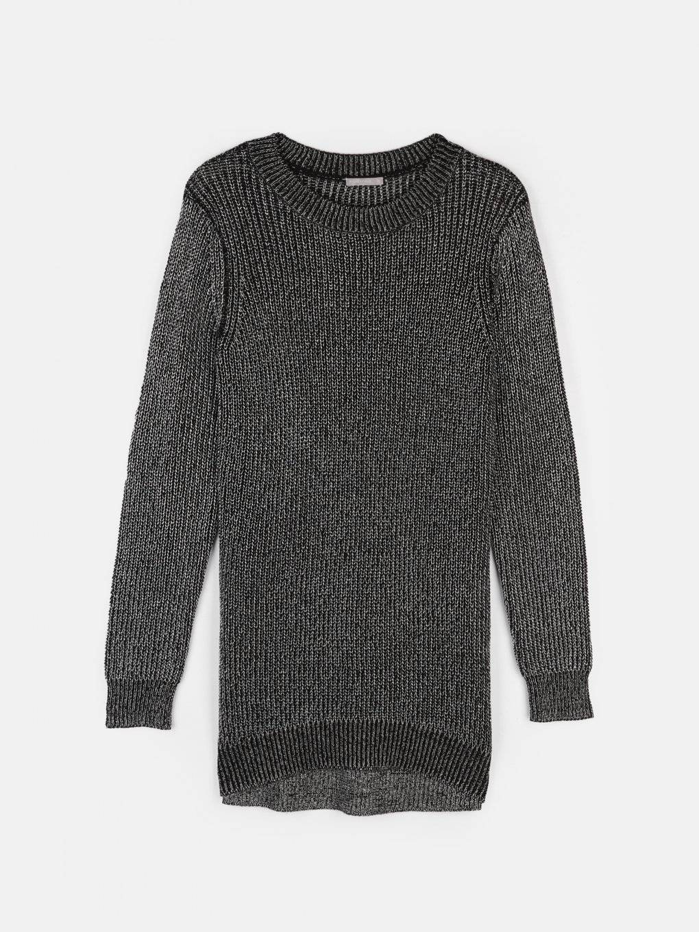 Sweater with metallic fibre