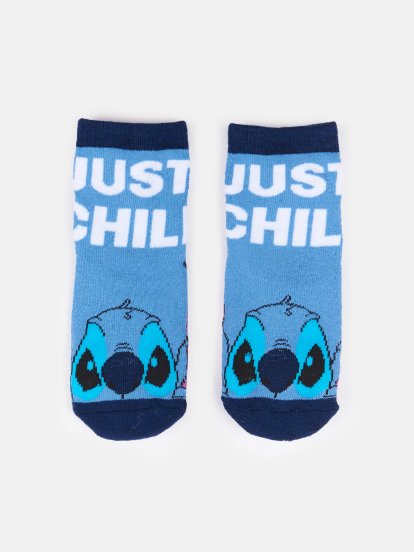 Lilo & Stitch meleg, csúszásmentes zokni