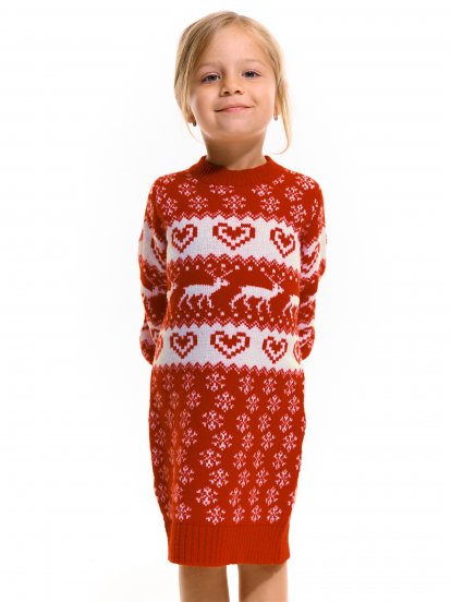 Świąteczna sukienka sweterkowa