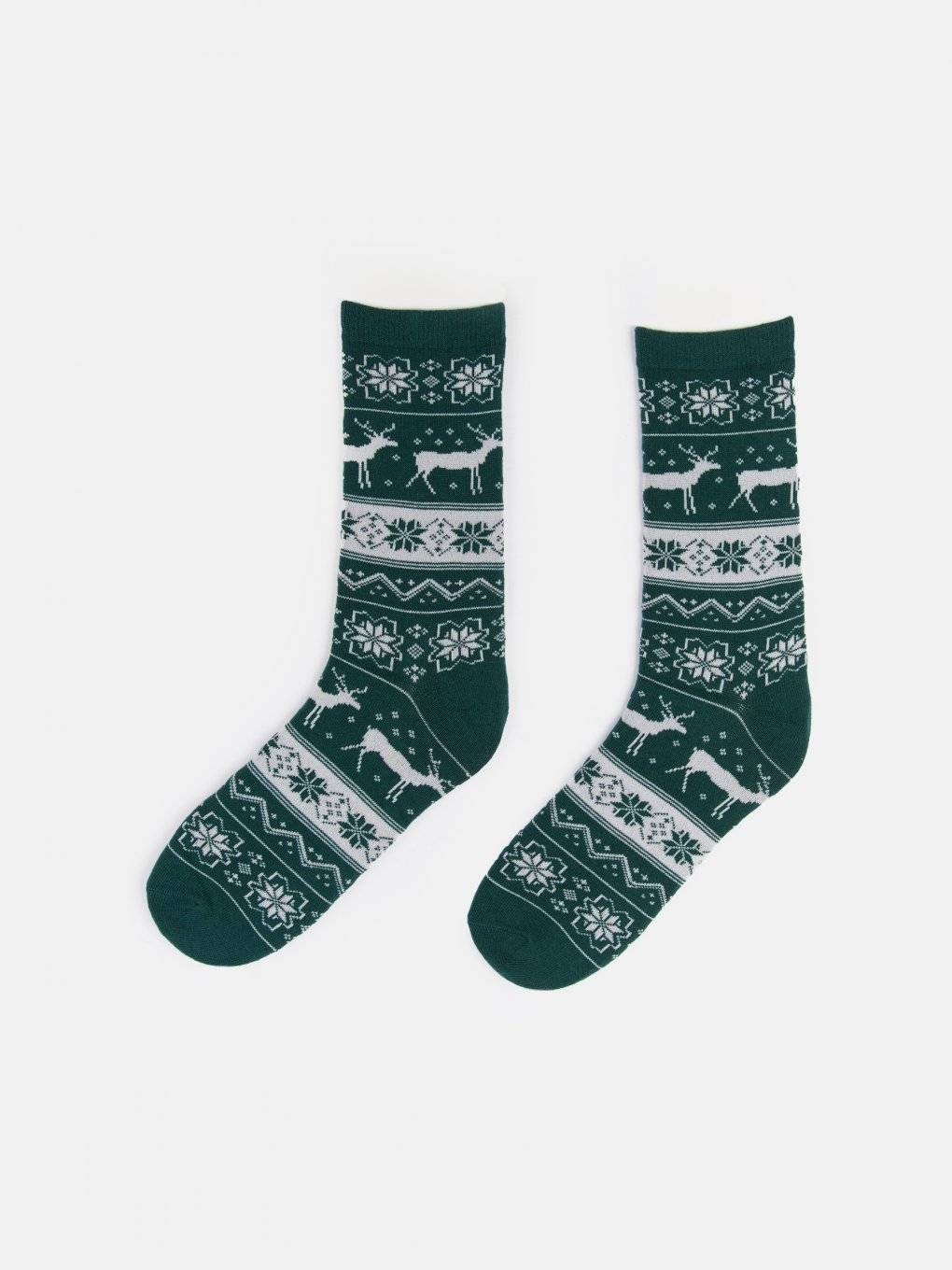 Vysoké ponožky s vánočním motivem
