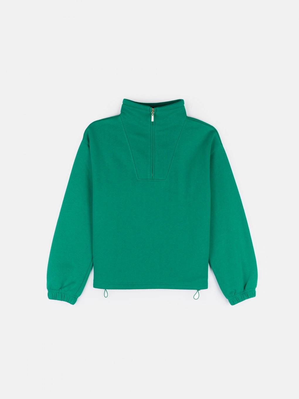 Basic sweatshirt with a zipper