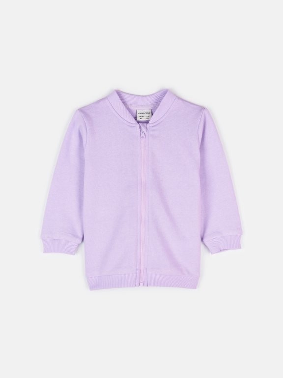 Basic baby zip-up sweatshirt
