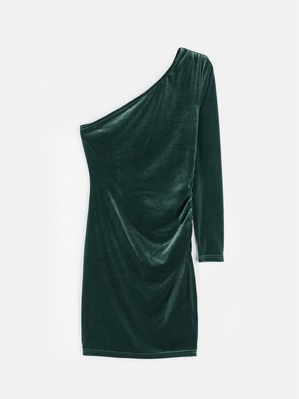 Velvet asymetric dress