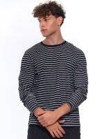 Bavlněné proužkované tričko s dlouhým rukávem