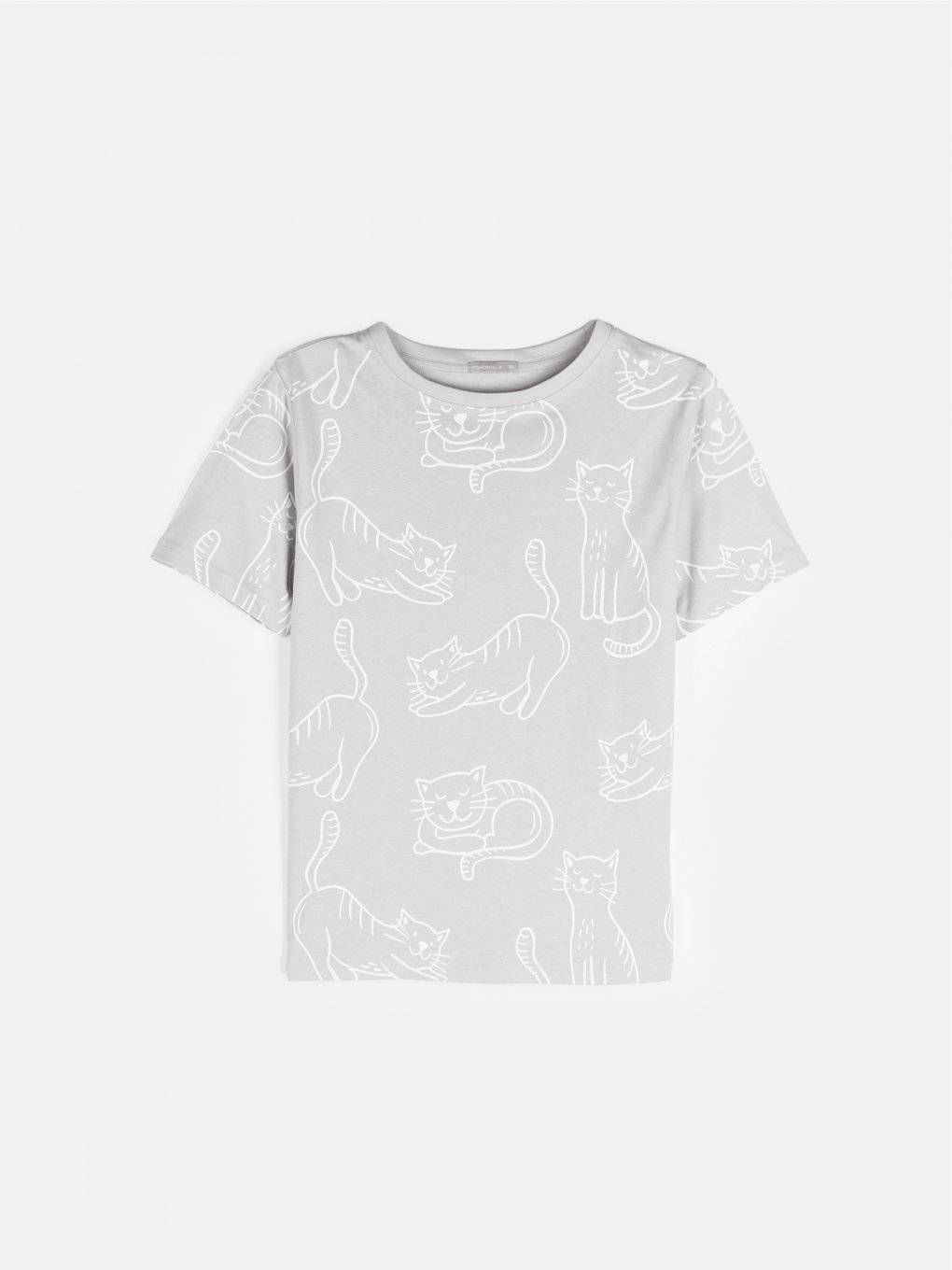 Baumwoll-T-Shirt mit Grafikaufdruck für Damen