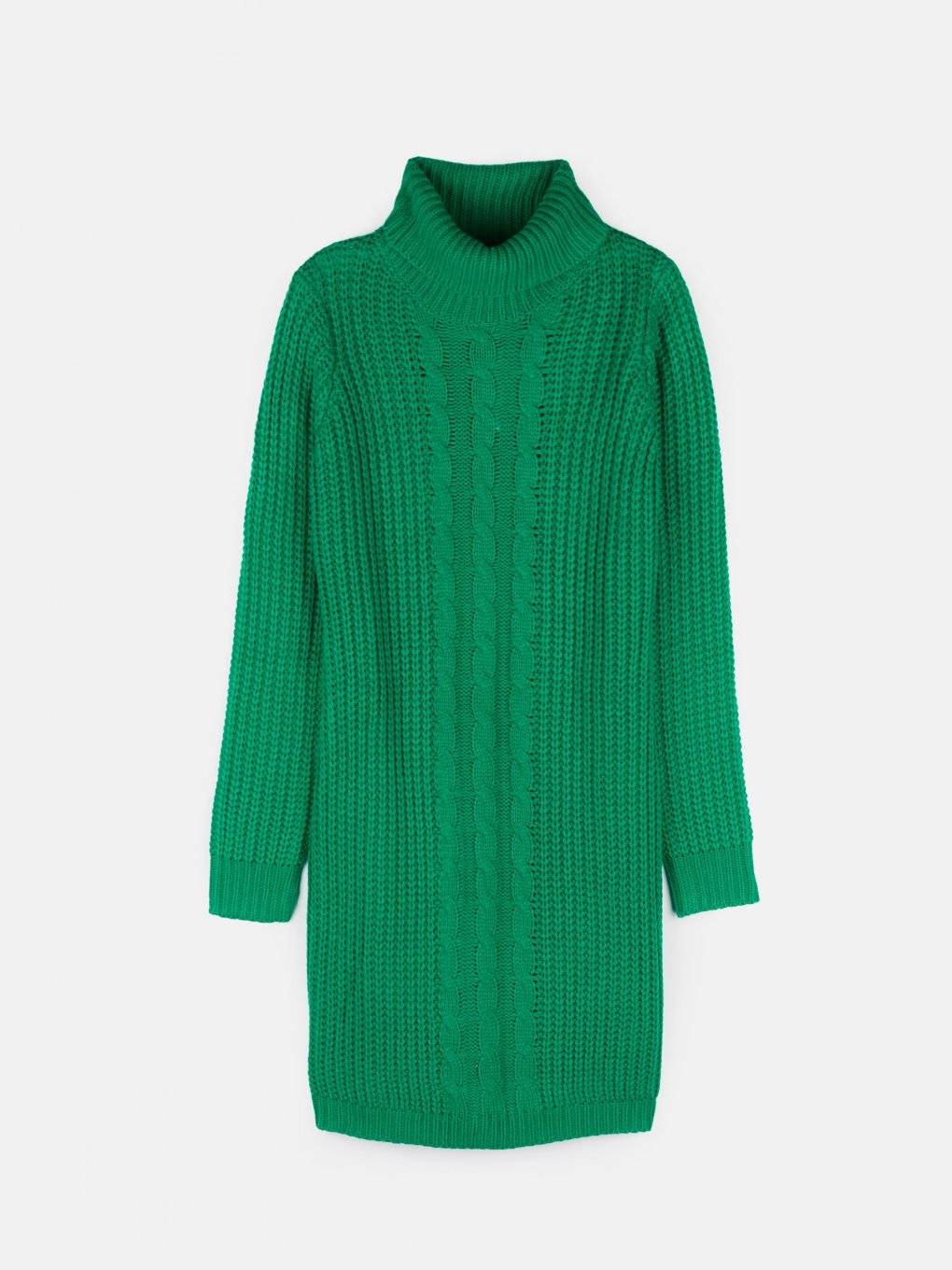 Ladies knitted roll neck dress