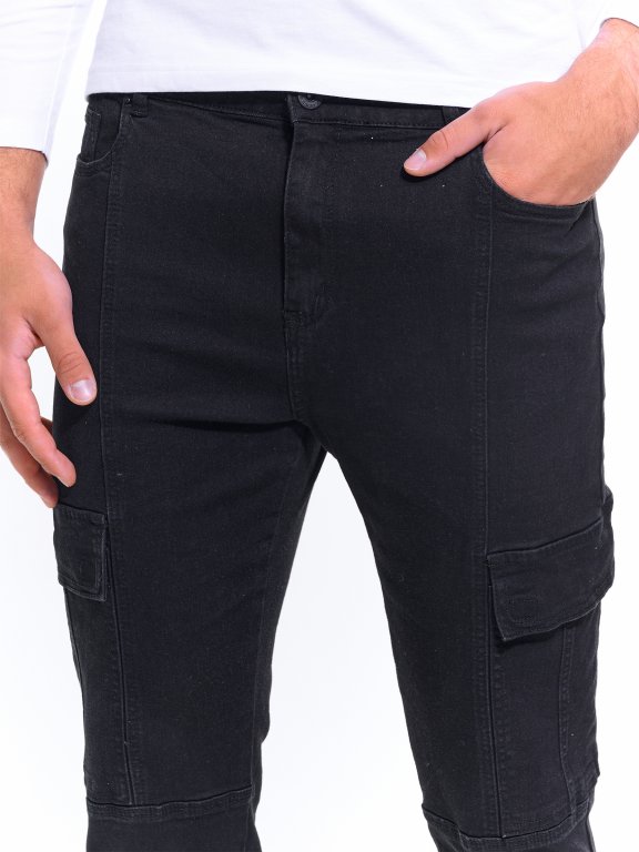 Kapsáčové džíny straight slim