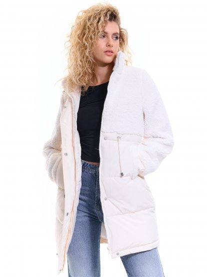 Kombinovaná zimní dámská bunda