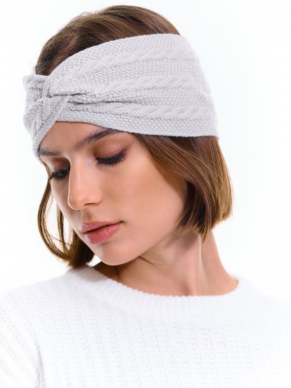 Cable-knit headband