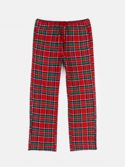 Pyžamové flanelové kalhoty