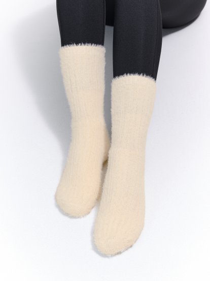 Teplé vysoké ponožky
