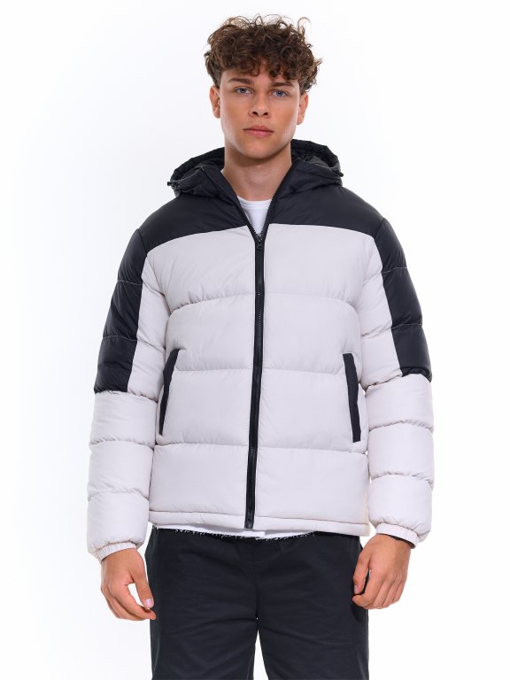 Color block winter jacket