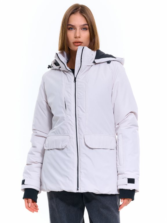 Women's winter jacket with detachable hood