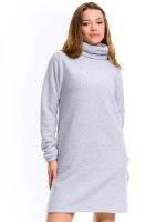 Longline roll neck sweatshirt