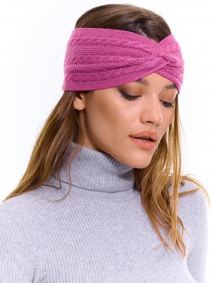 Cable-knit headband