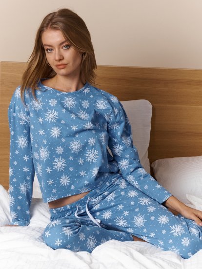 Vianočné pyžamové nohavice