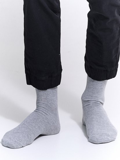 3 páry základných bavlnených pánskych ponožiek