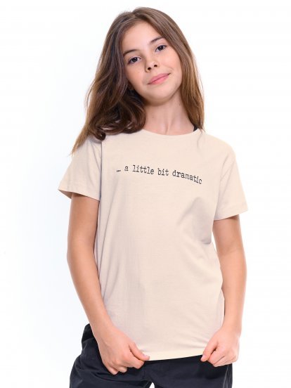 Pamut póló felirattal lányoknak
