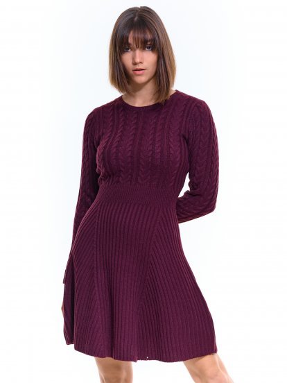 Ladies cable-knit dress