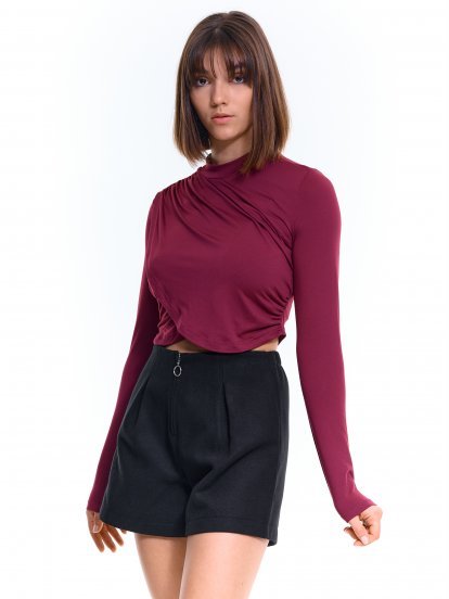 Cropped T-shirt with Longsleeve