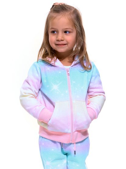 Hoodie with silver unicorn horn