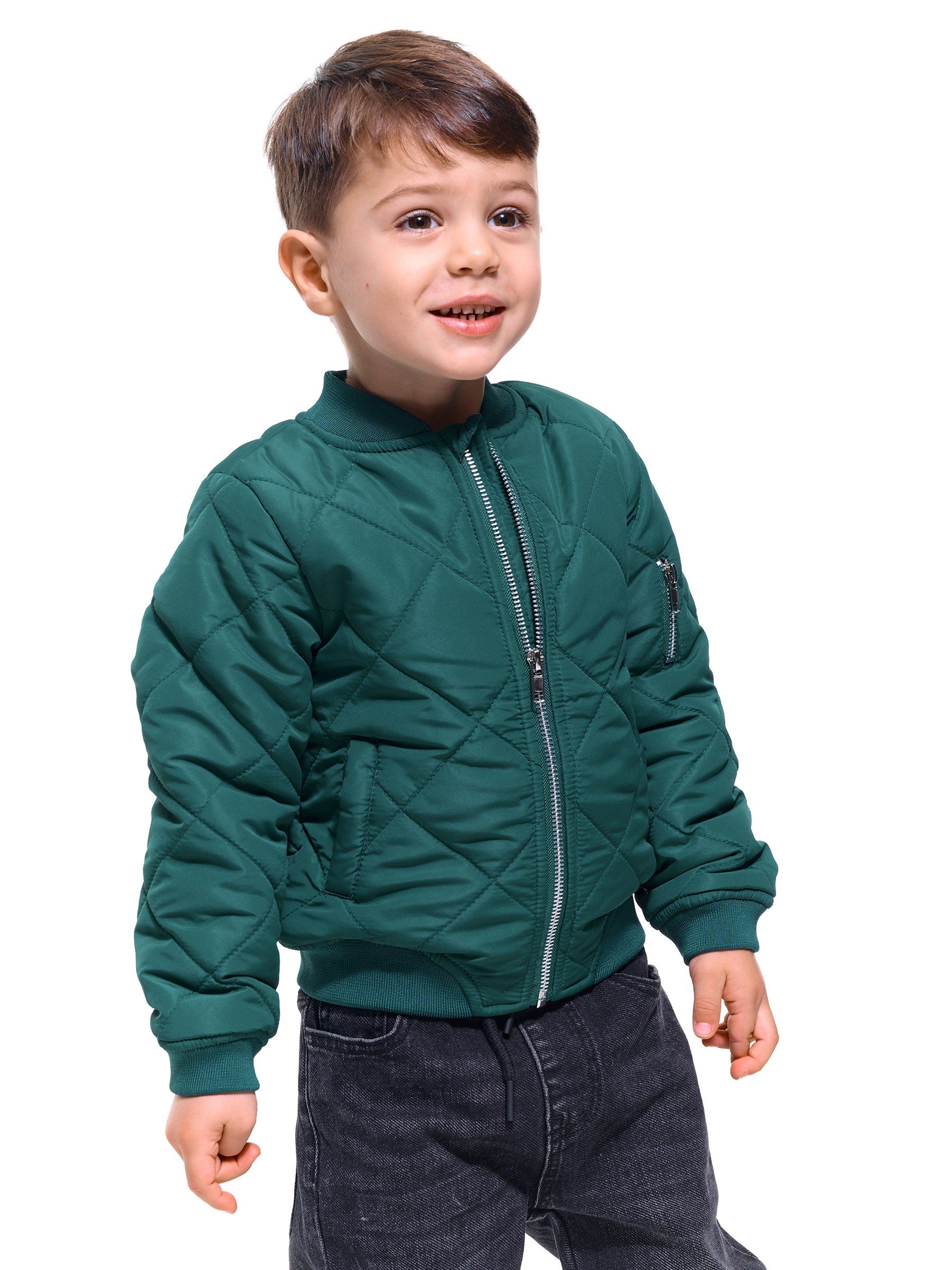 Boys quilted 2025 bomber jacket